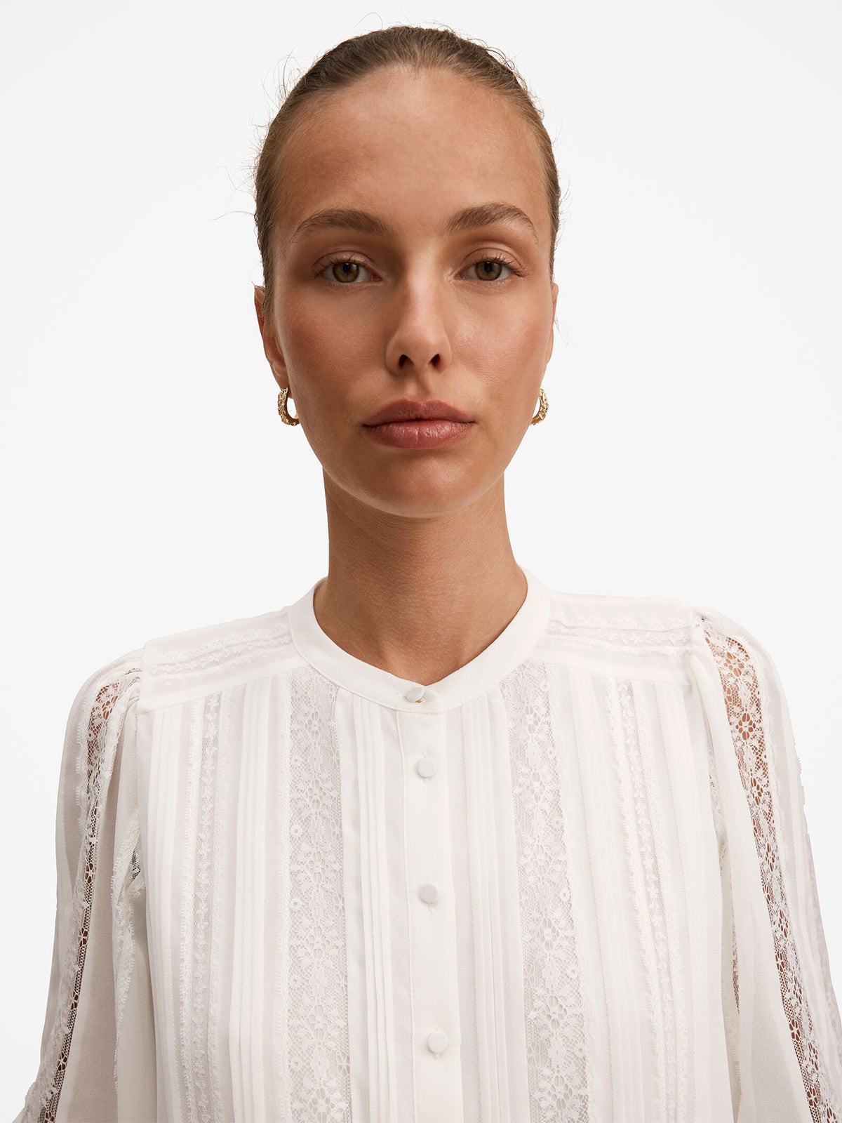 Women's Alexis Lace Trim Blouse