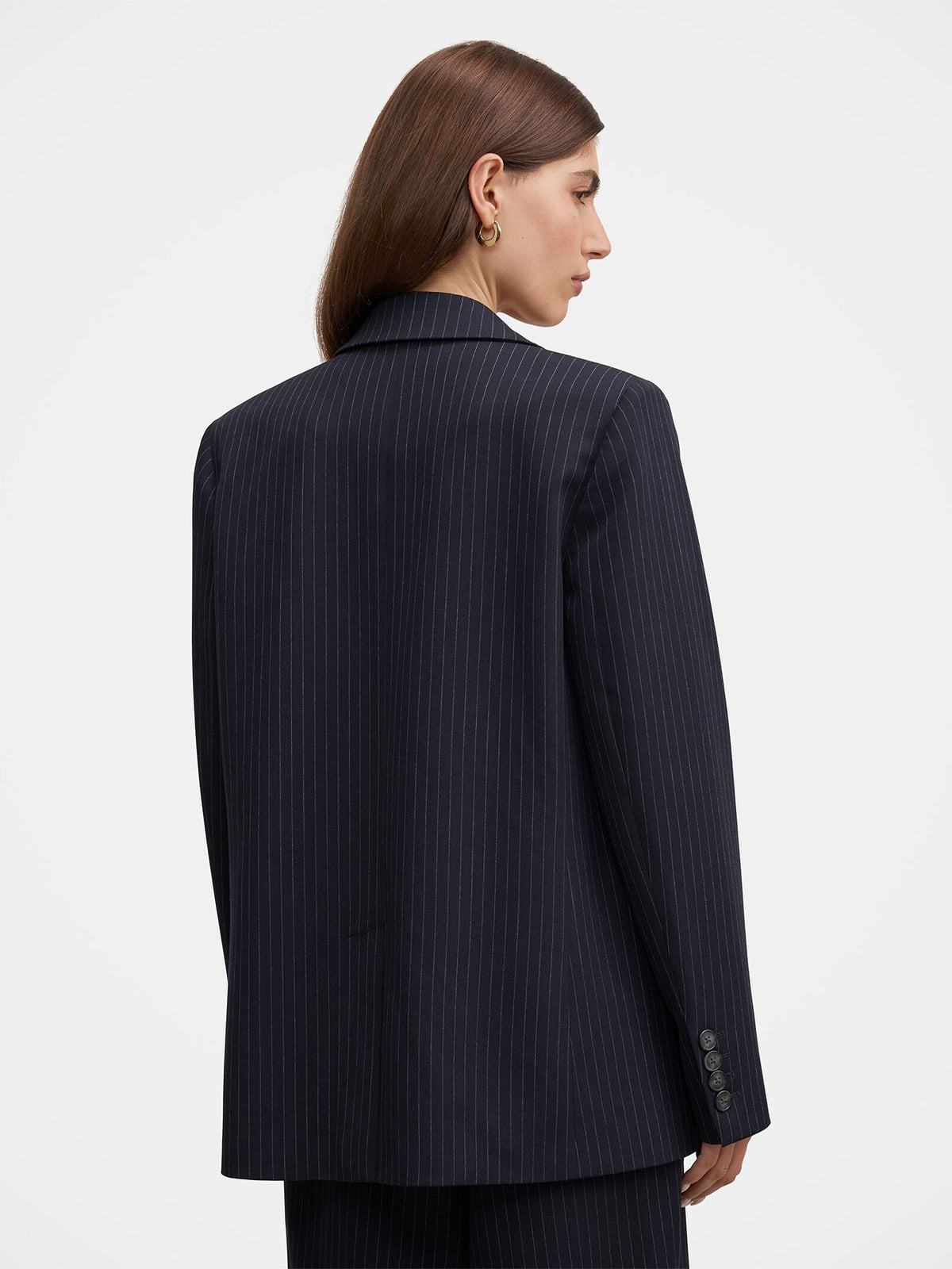 Paloma Single-Breasted Blazer - Navy