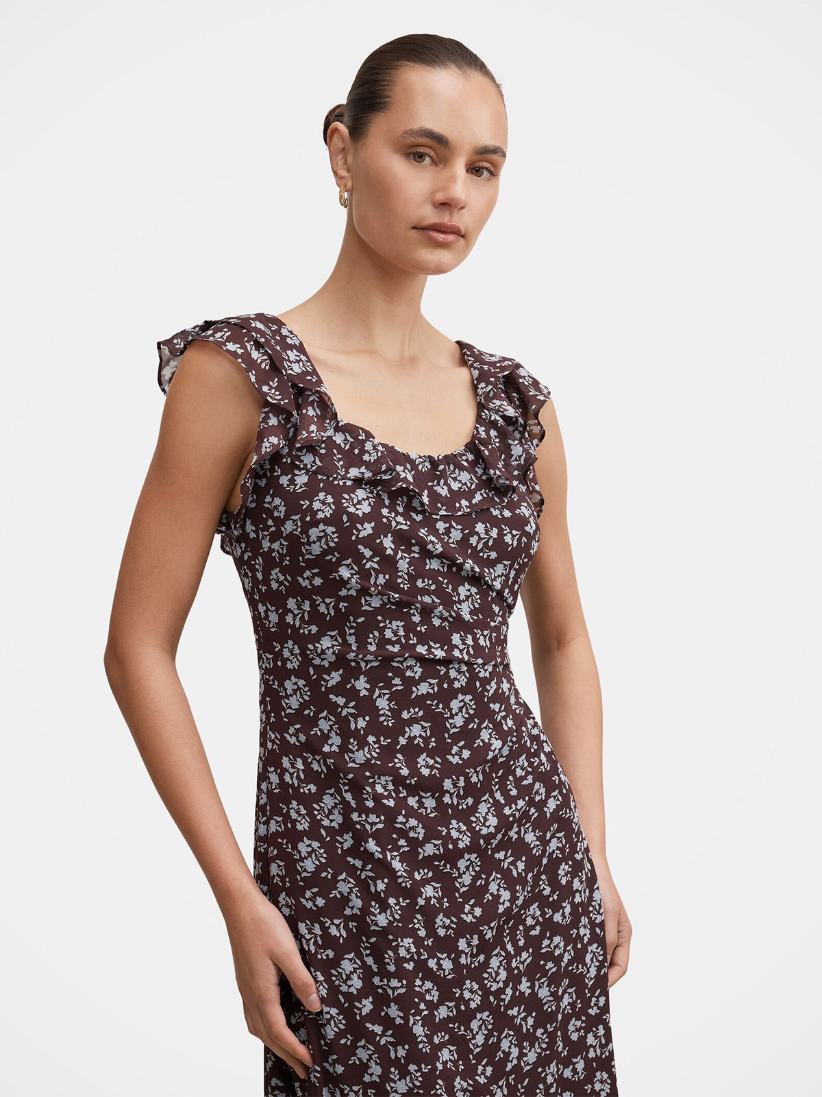 Women's Paige Ruffle Midi Dress