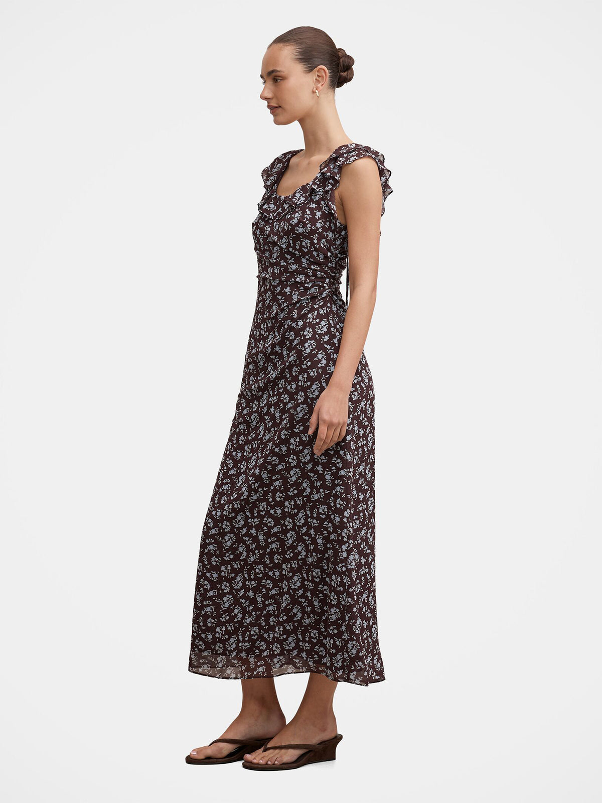 Women's Paige Ruffle Midi Dress