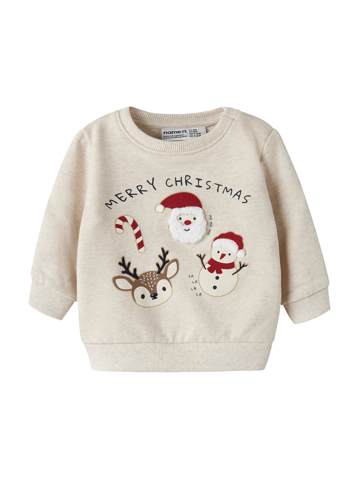 Baby Rular Organic Cotton Long-Sleeved Sweatshirt - Peyote Melange
