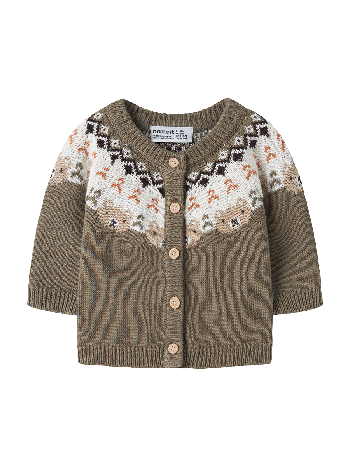 Baby Osmane Organic Cotton Knitted Cardigan - Mermaid