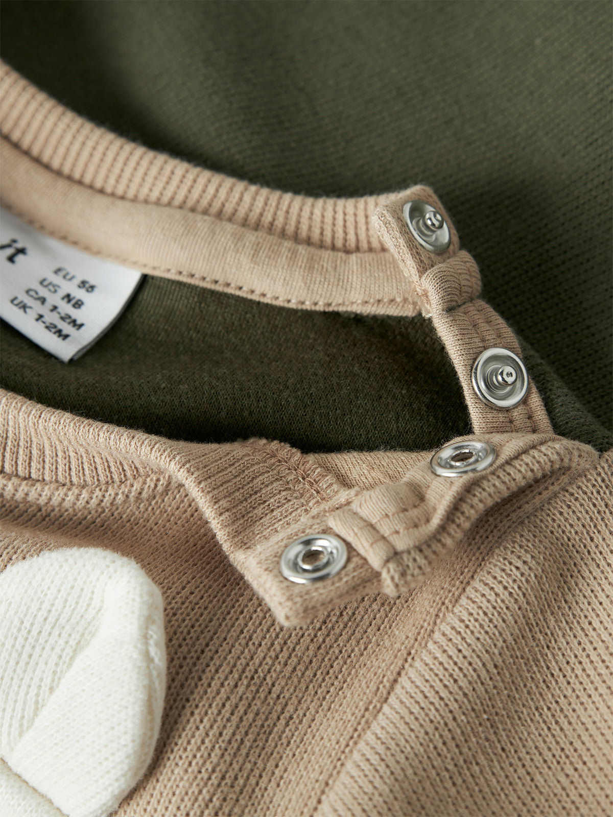 Baby Osten Organic Cotton Blend Long-Sleeved Sweatshirt - Olive Night