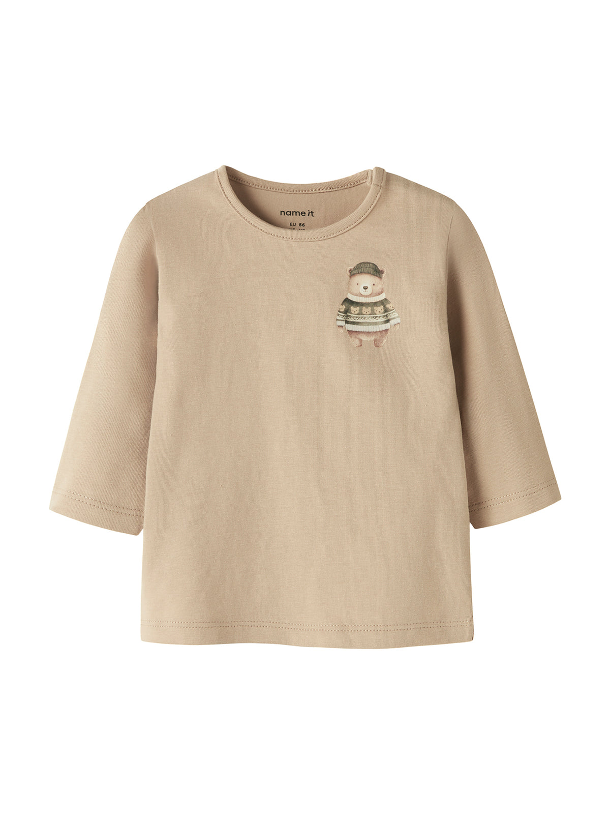 Baby Ottos Organic Cotton Long-Sleeved Top - Sesame