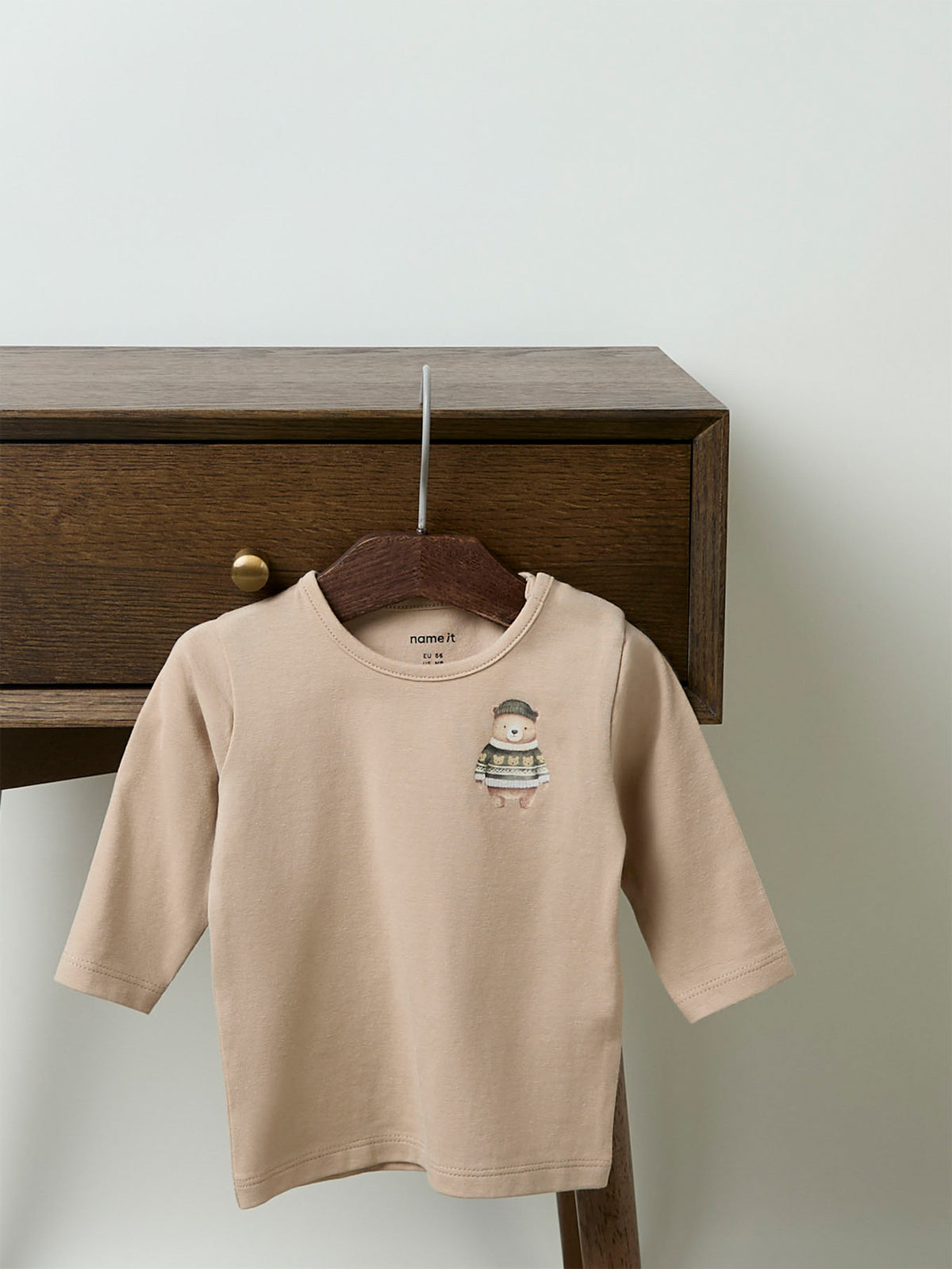 Baby Ottos Organic Cotton Long-Sleeved Top - Sesame