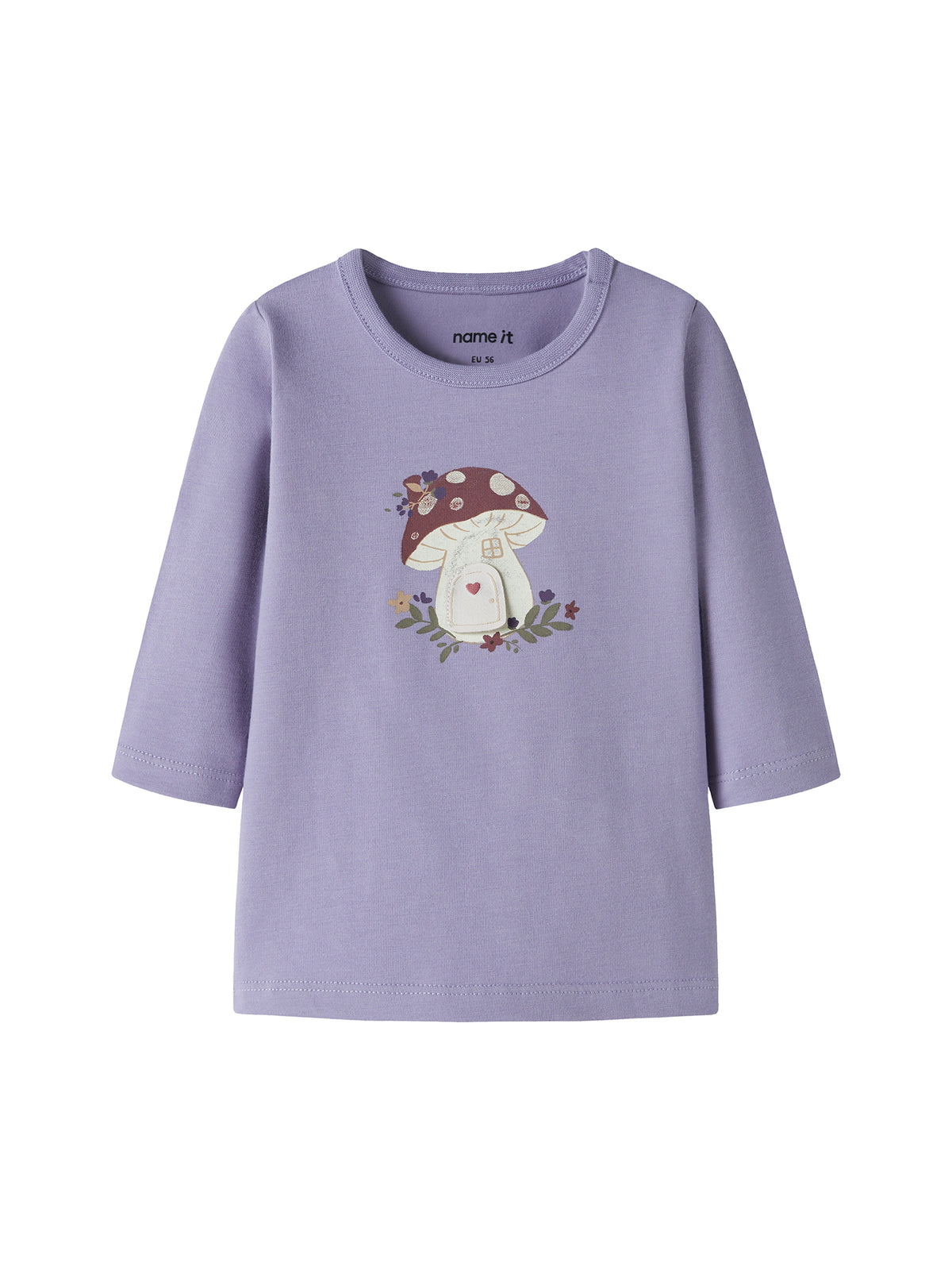Baby Olalia Organic Cotton Long-Sleeved Top - Heirloom Lilac
