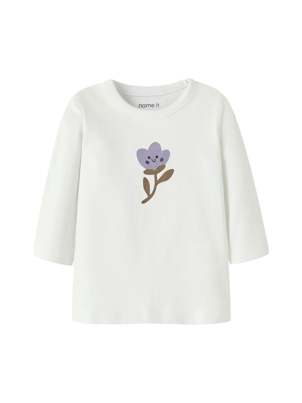 Baby Opeya Organic Cotton Long-Sleeved Top - Cloud Dancer