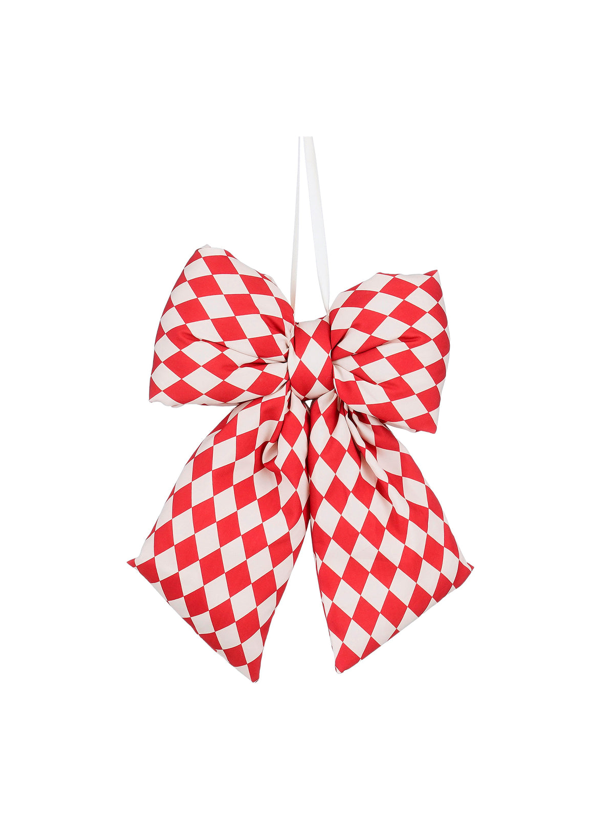 Check Bow Hanging Decoration 29cm