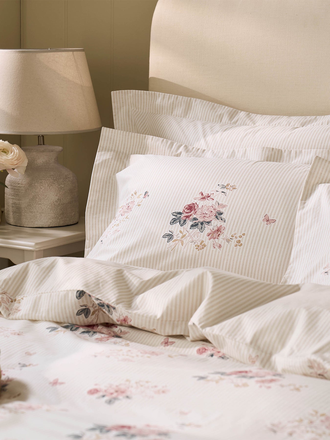 Vintage Rose Oxford Pillowcase Pair