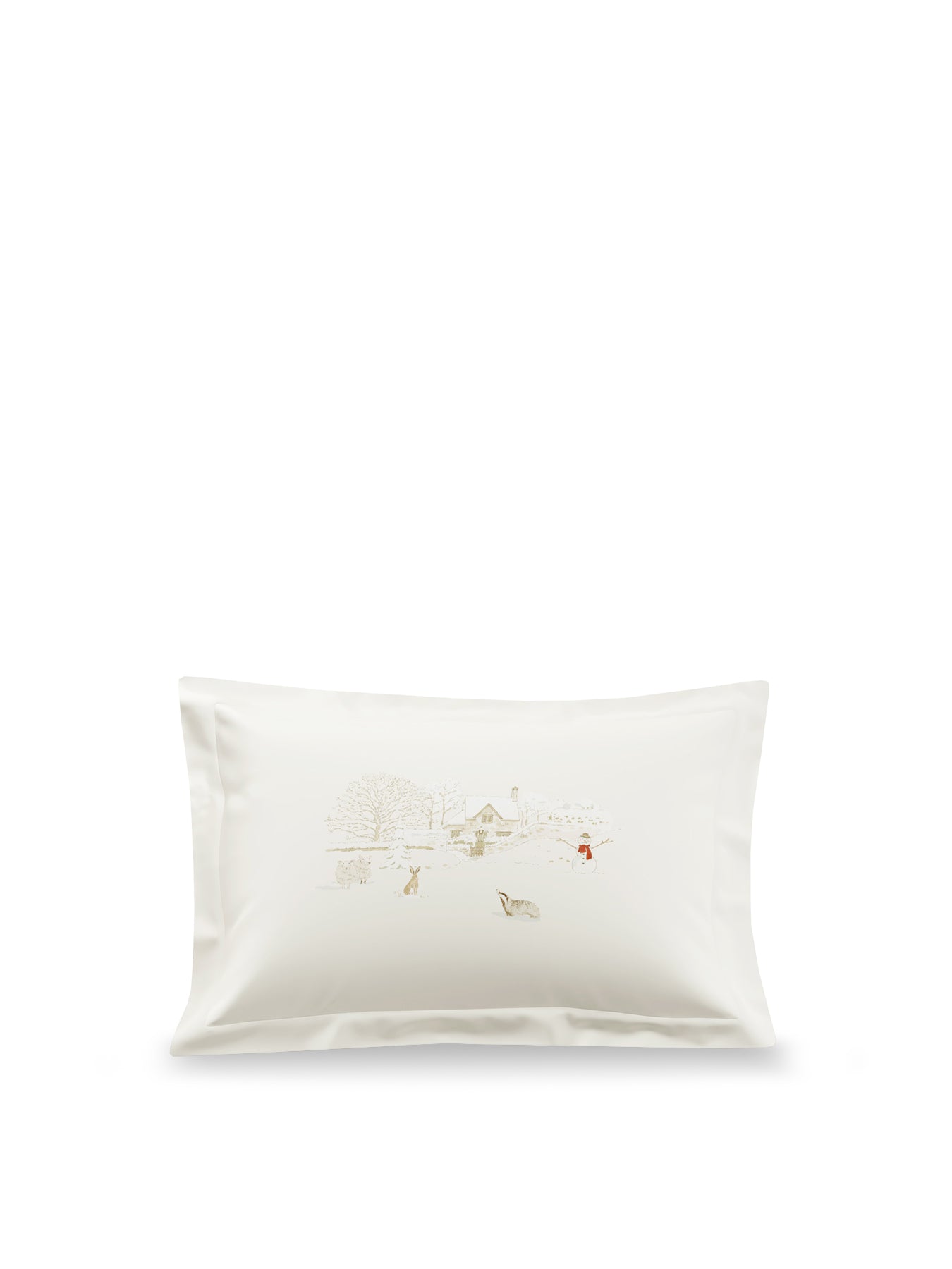 Winter Scene Oxford Pillowcase Pair