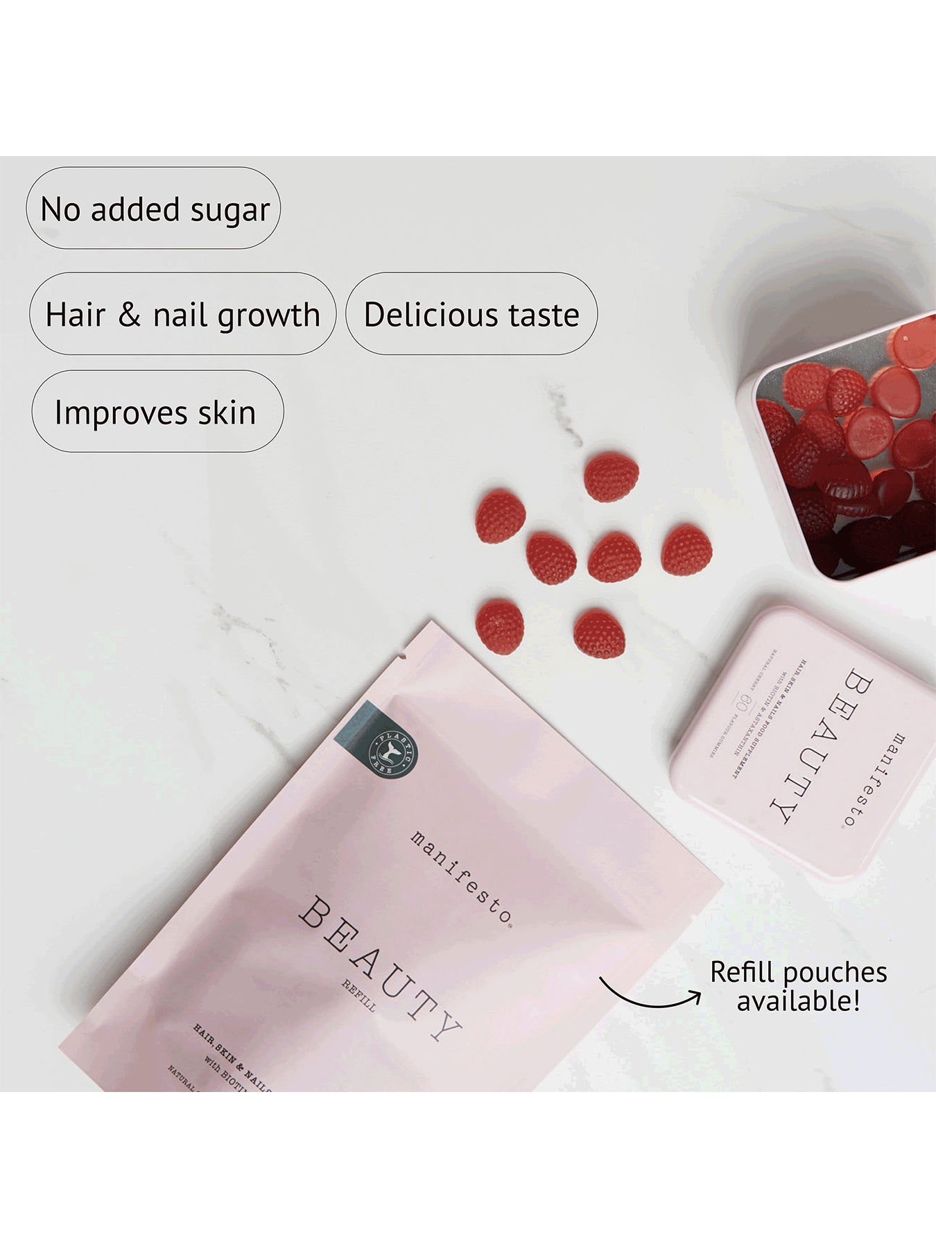 Beauty Gummies for Hair, Skin & Nails