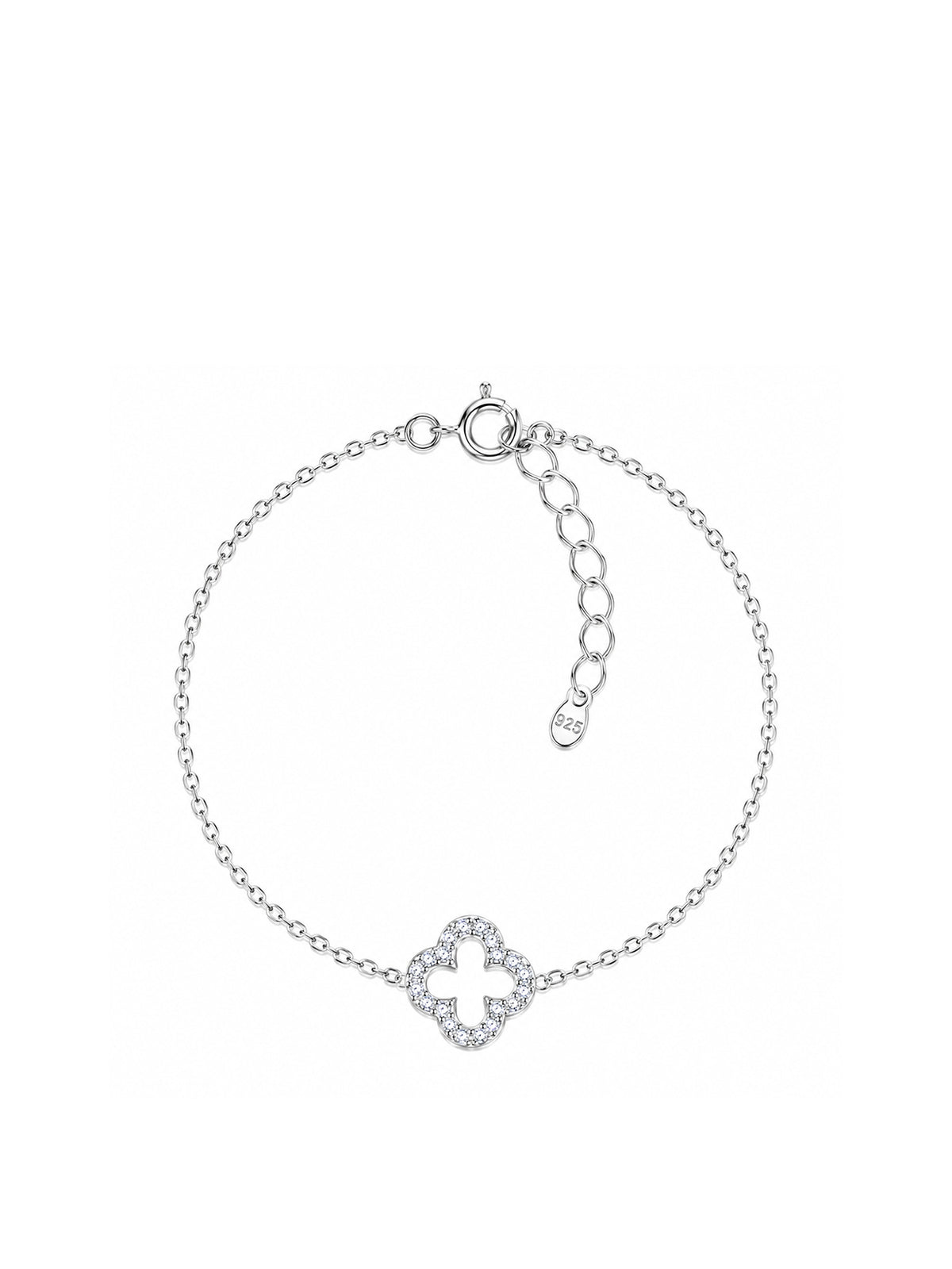 Sterling Silver Clover Bracelet