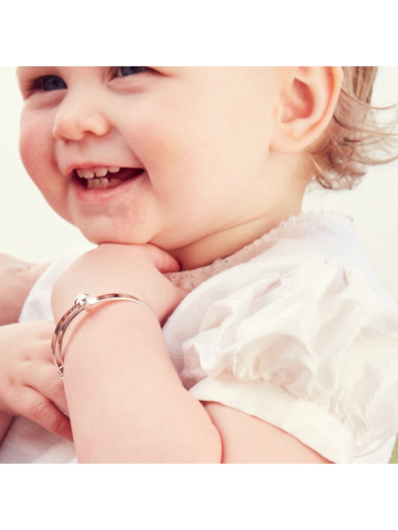 Kids Gisele Diamond Heart Bangle