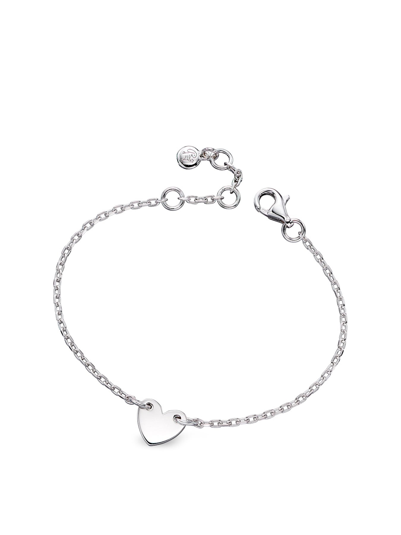 Kids Anna Silver Heart Bracelet