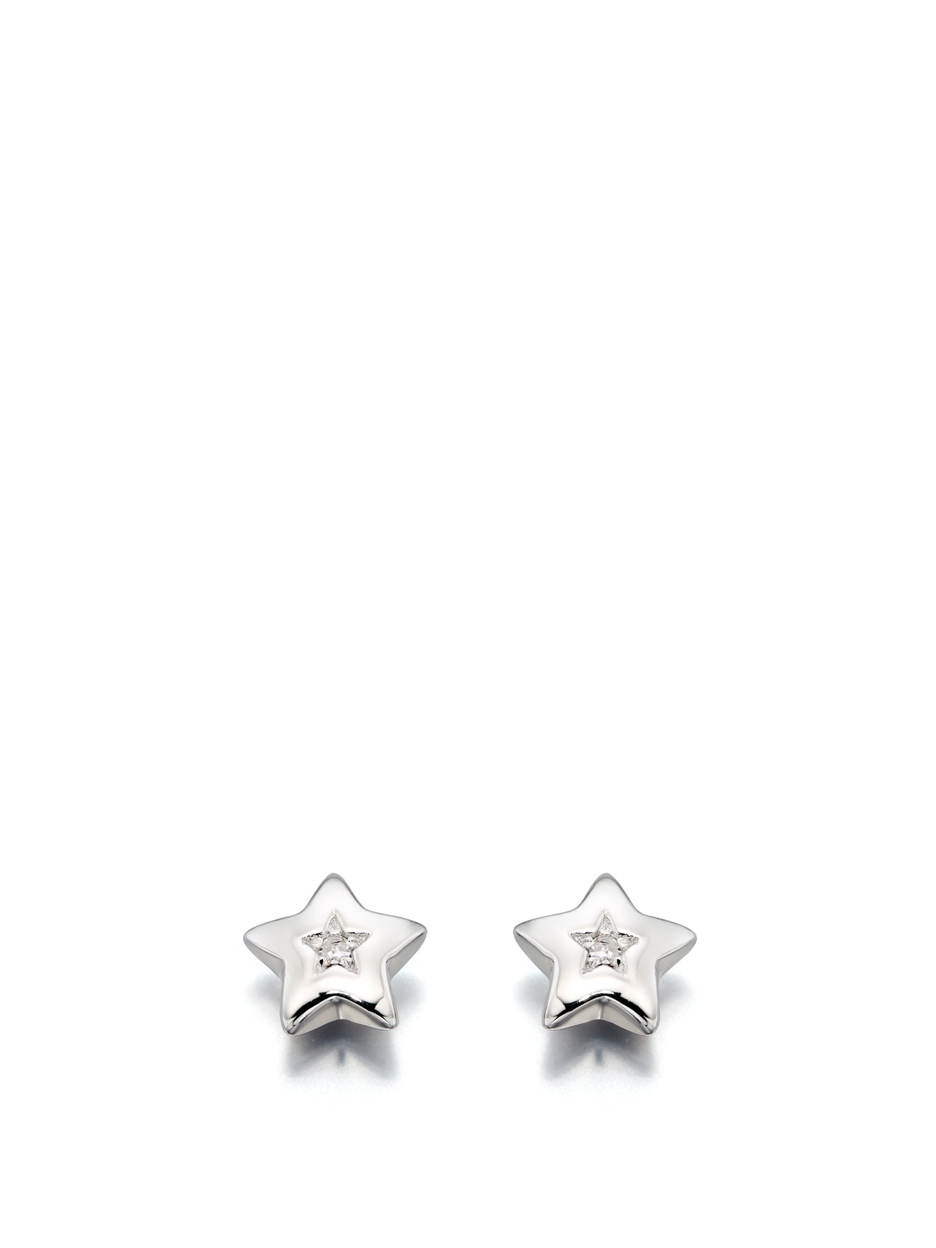 Kids Noor Diamond Star Stud Earrings