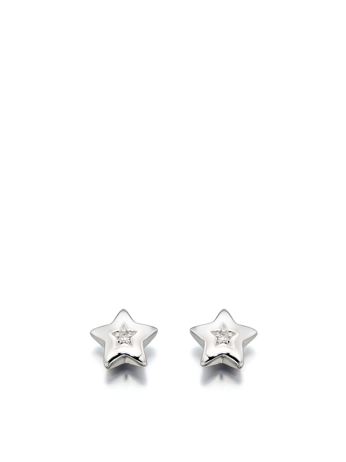 Kids Noor Diamond Star Stud Earrings