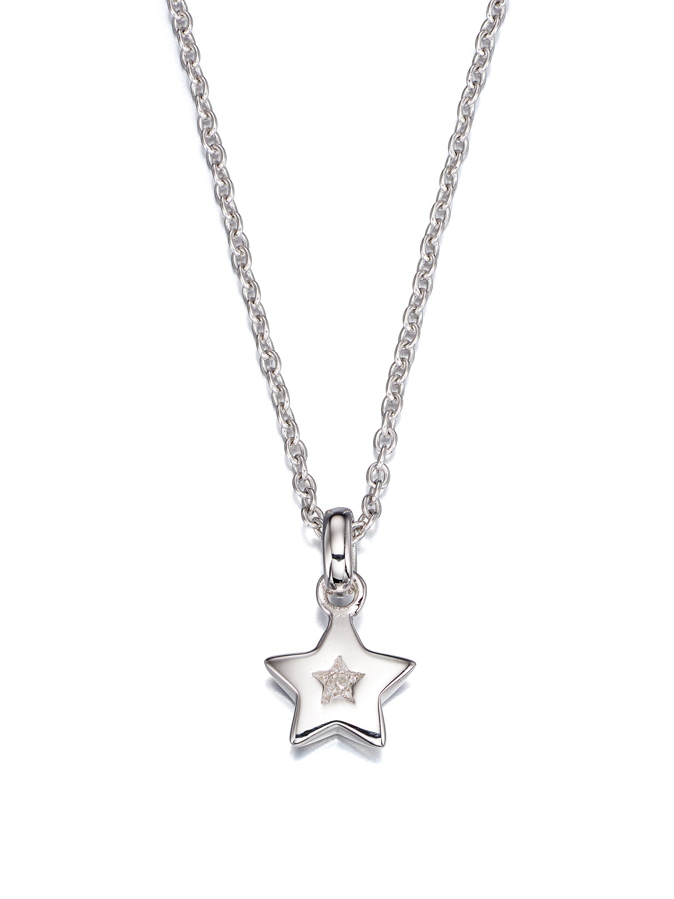 Kids Kirsty Diamond Star Pendant and Chain