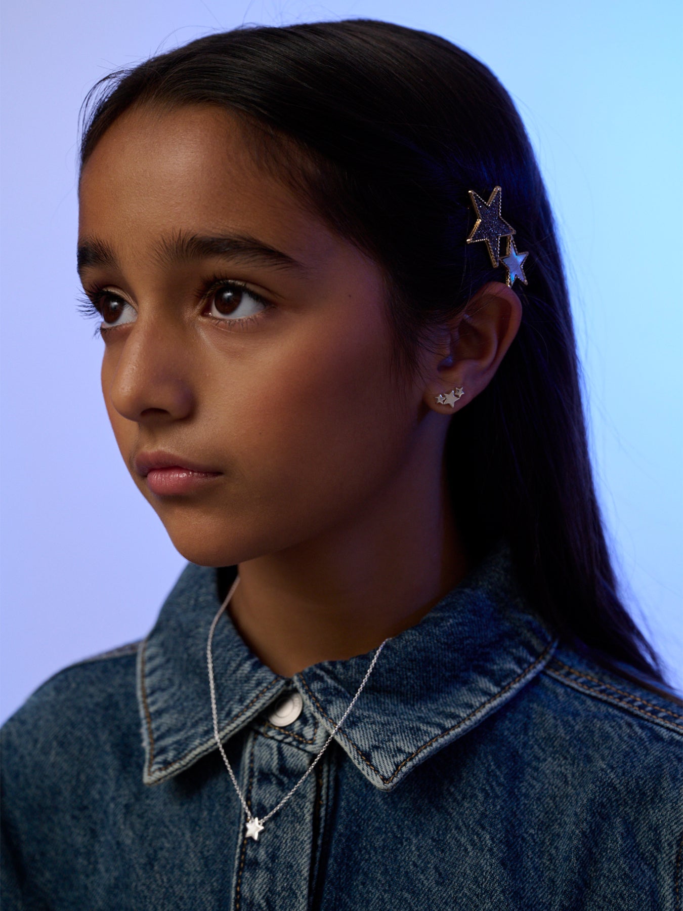 Kids Kirsty Diamond Star Pendant and Chain