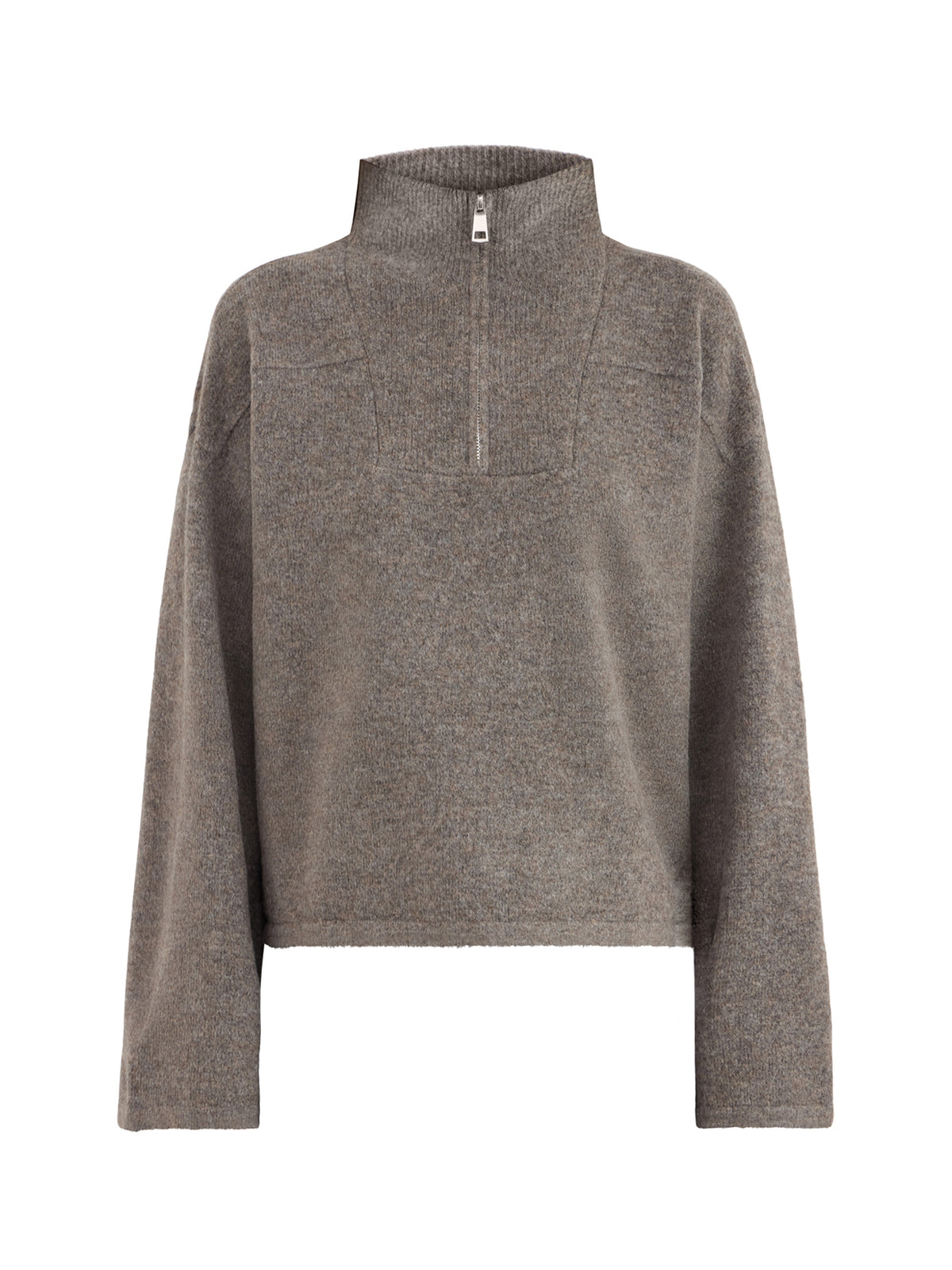 Clara Half-Zip Knitted Jumper