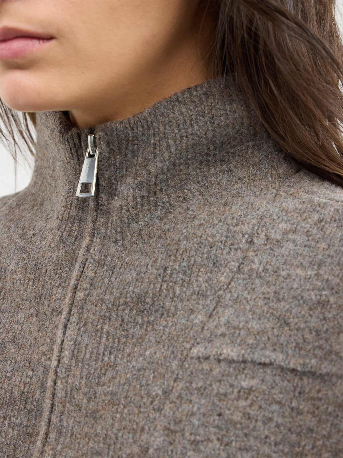 Clara Half-Zip Knitted Jumper