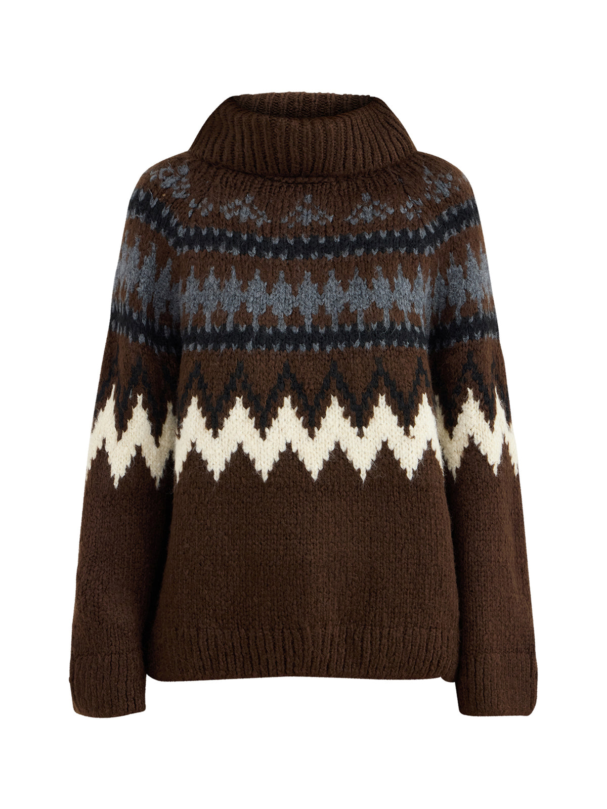 Cozy Fair Isle High Neck Jumper