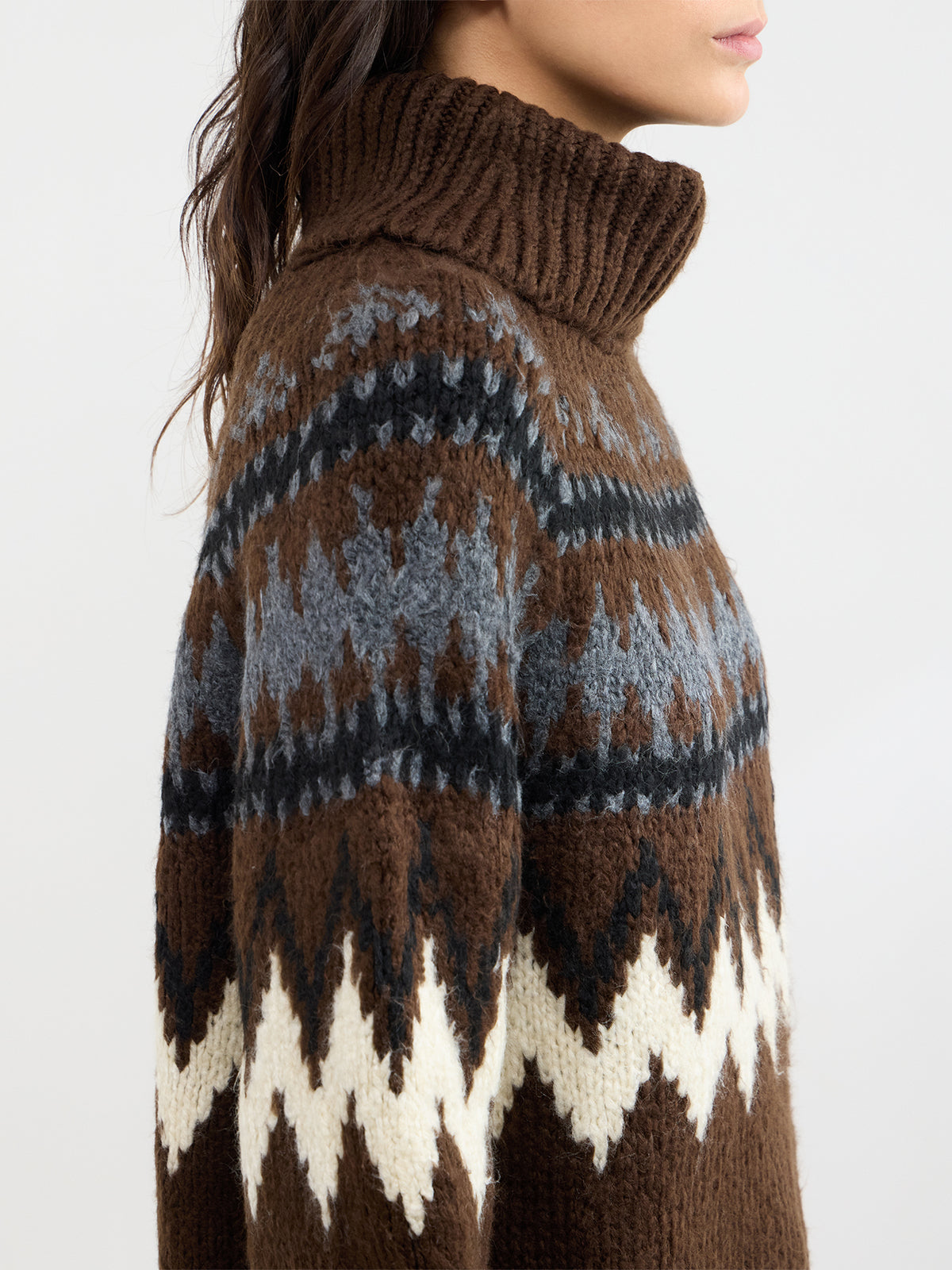 Cozy Fair Isle High Neck Jumper