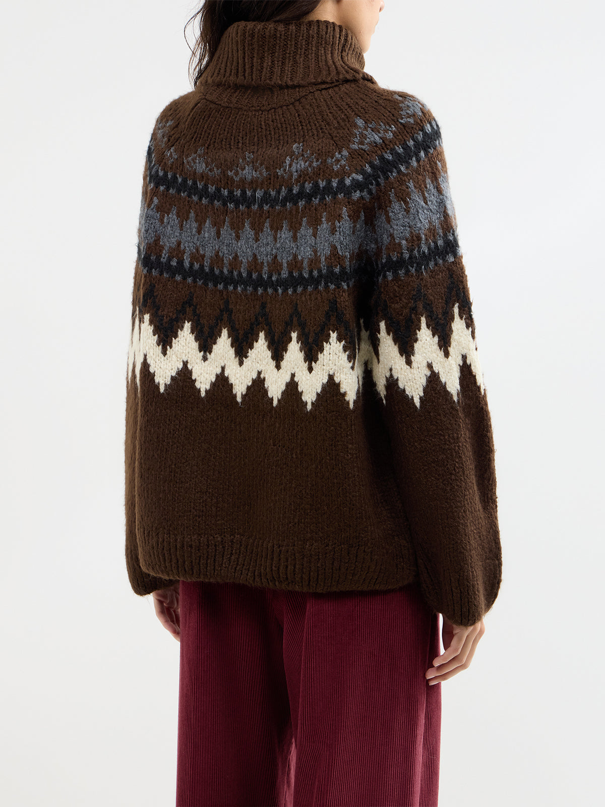 Cozy Fair Isle High Neck Jumper