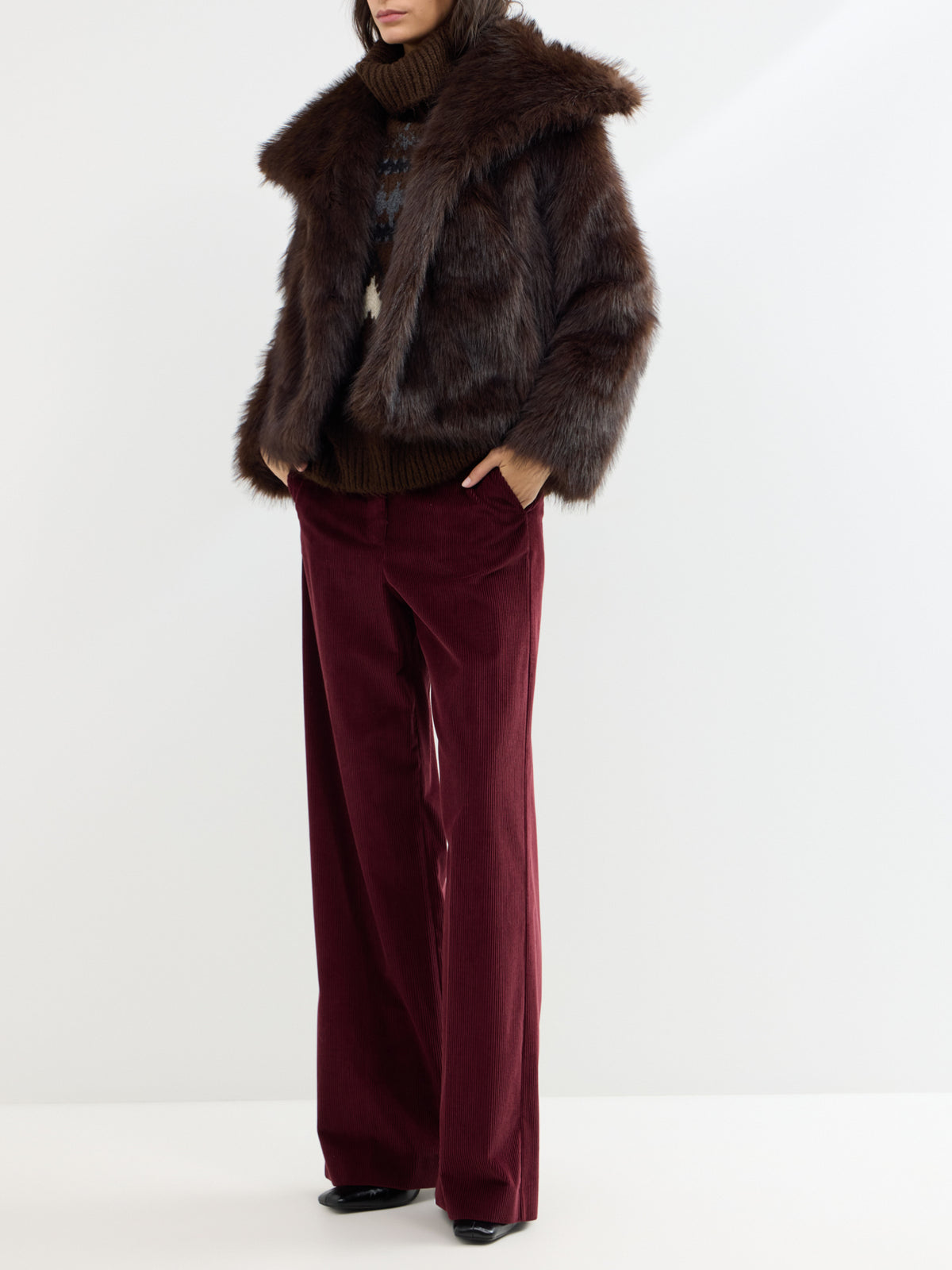 Dawn Faux Fur Collar Jacket