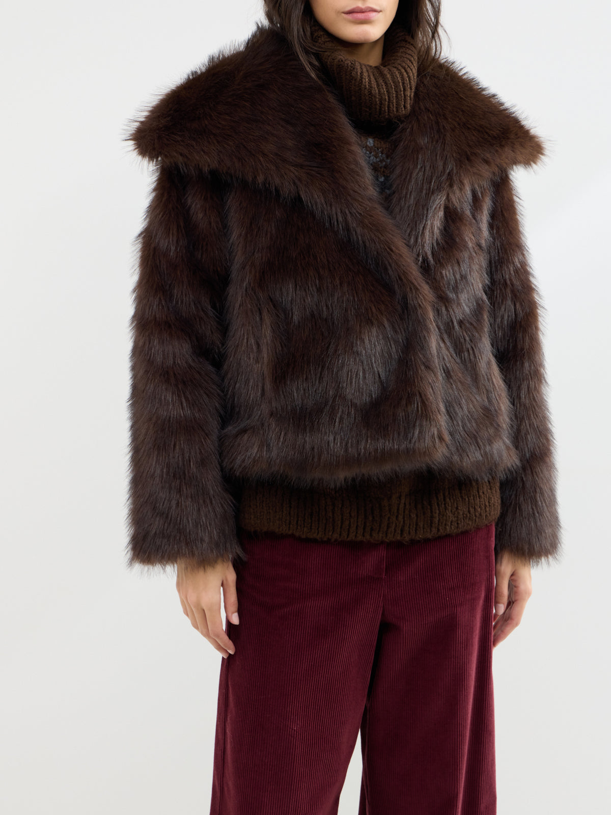 Dawn Faux Fur Collar Jacket