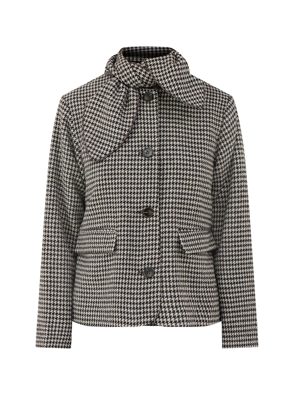 Adelina Scarf Check Jacket