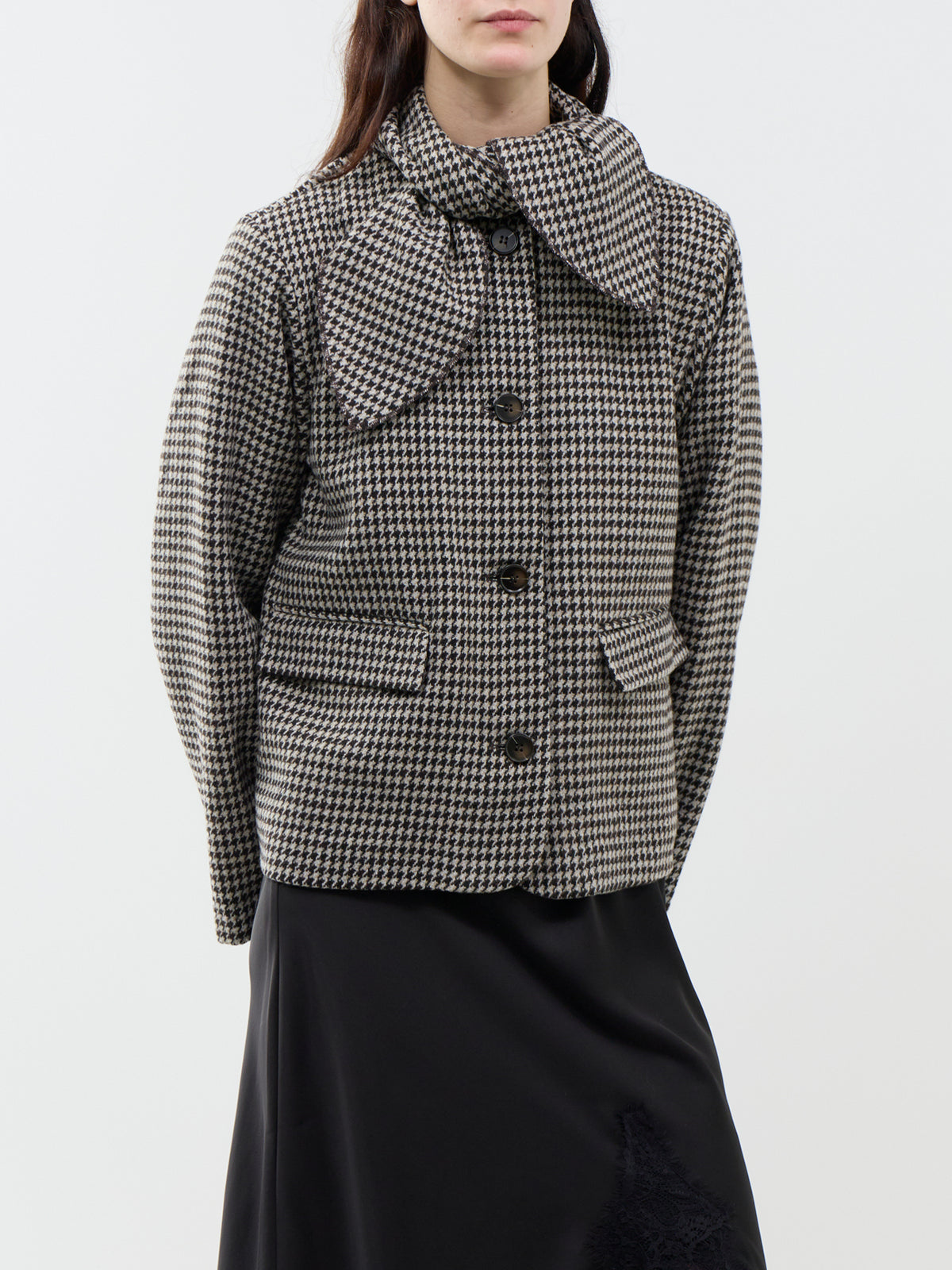 Adelina Scarf Check Jacket