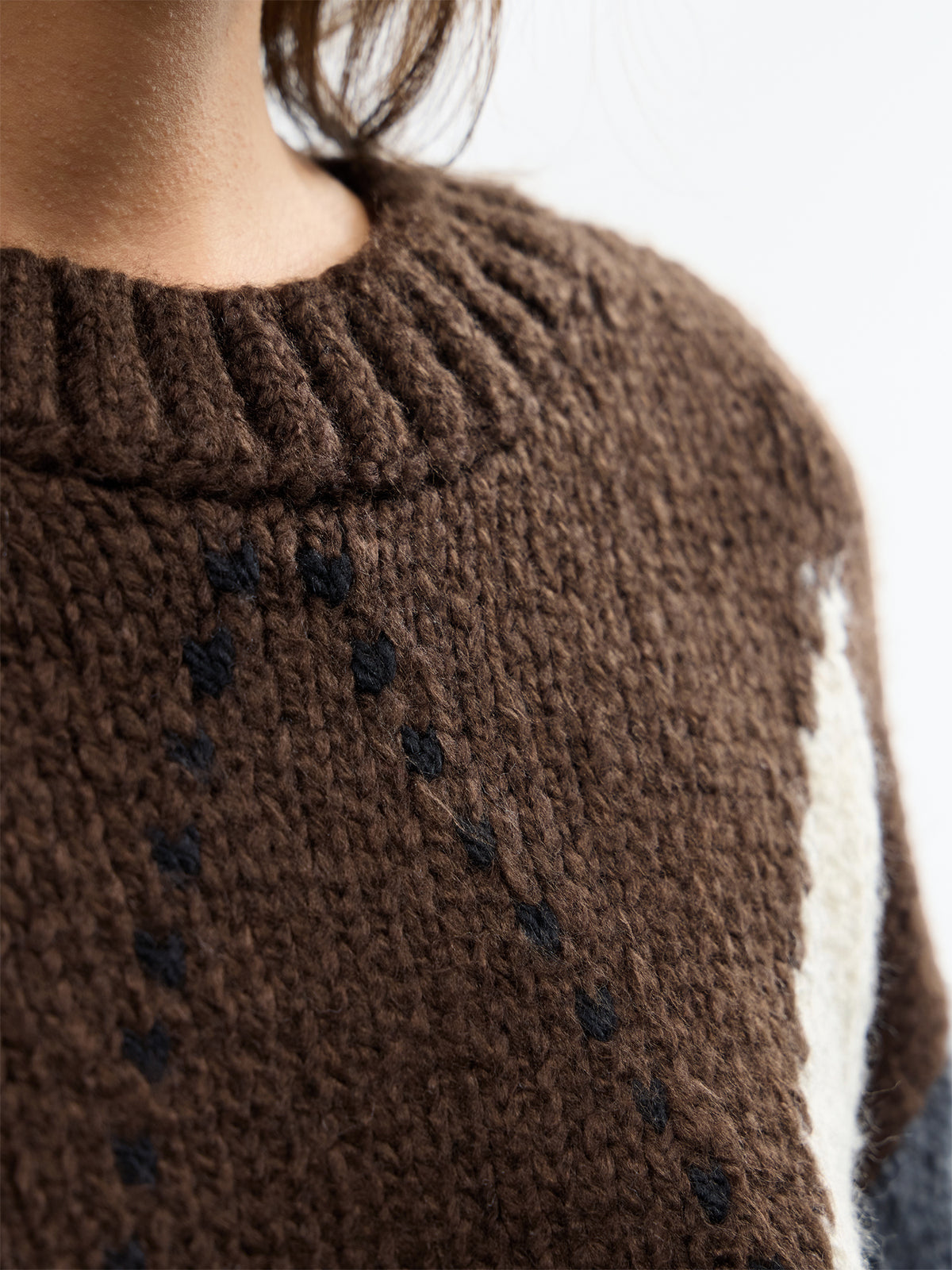 Cozy Argyle Crew Neck Jumper