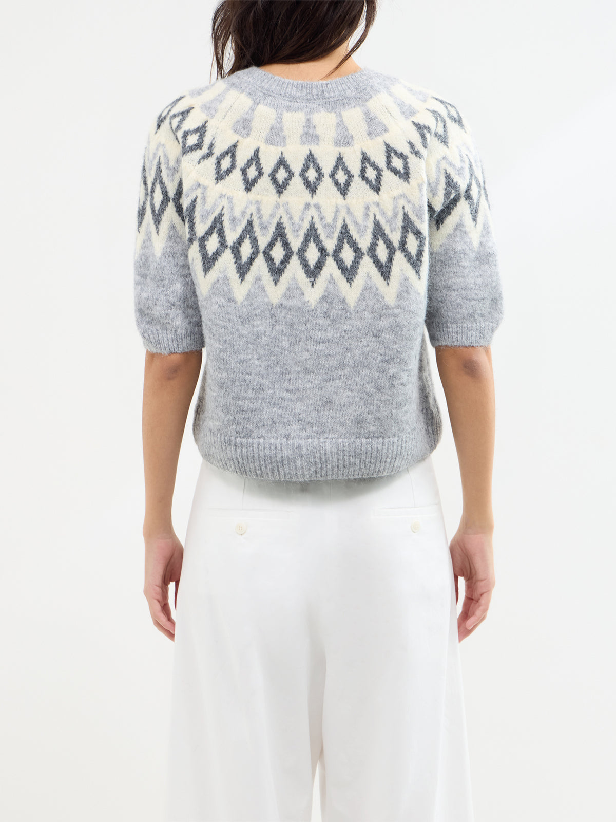 Reykja Fair Isle Short Sleeve Cardigan