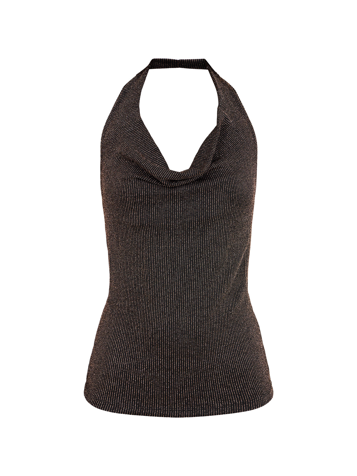 Carol Glitter Halter Neck Top