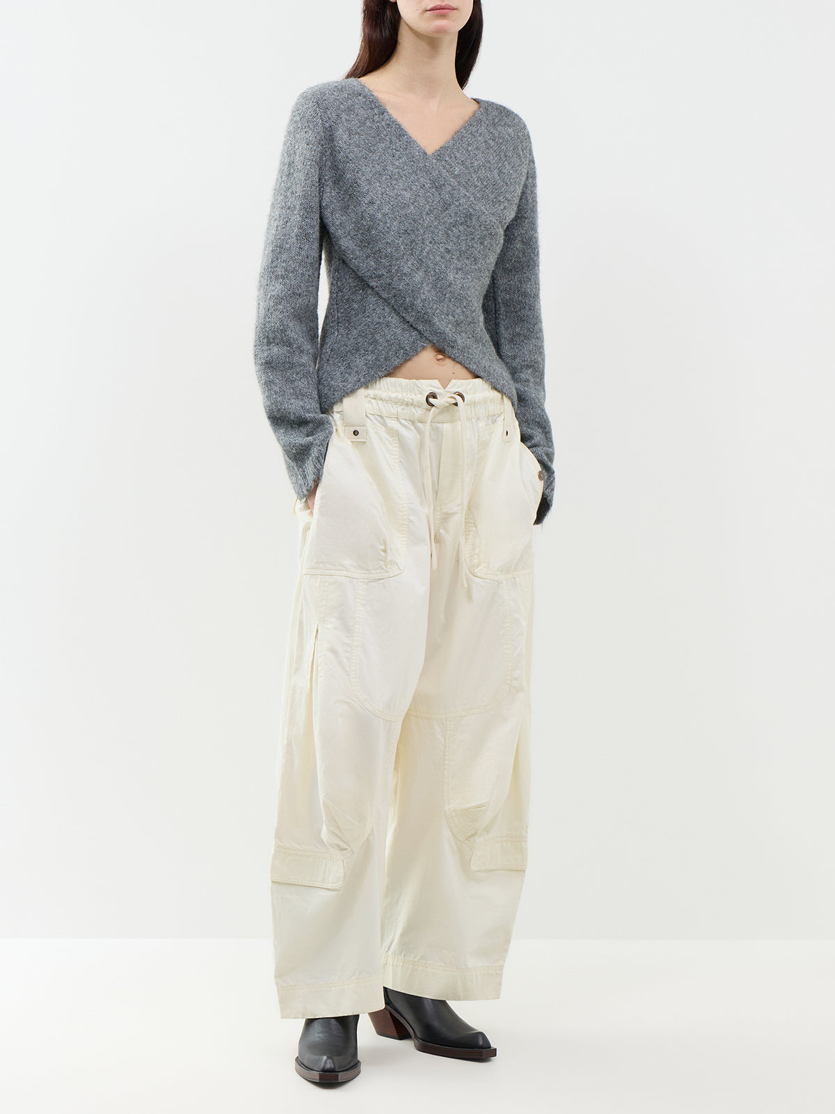 Maggie Cross V-Neck Jumper