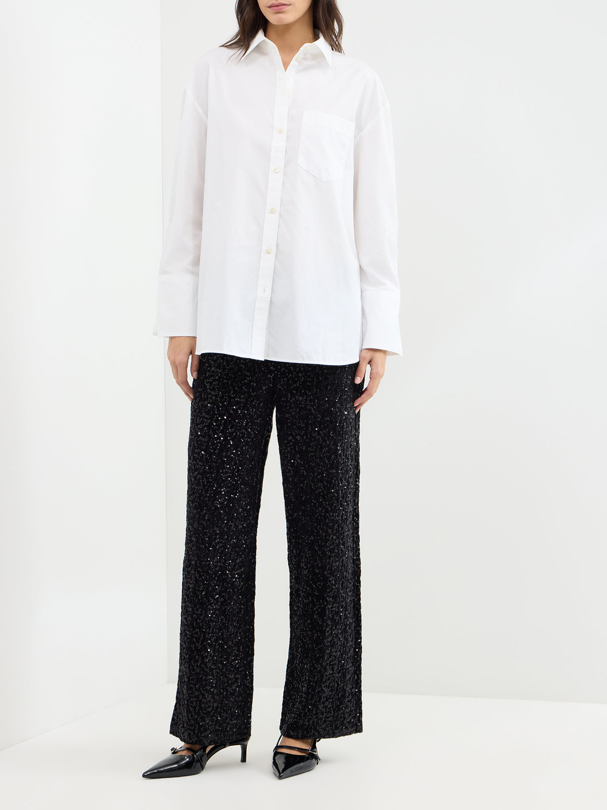 Noxley Sequin Straight Leg Trousers