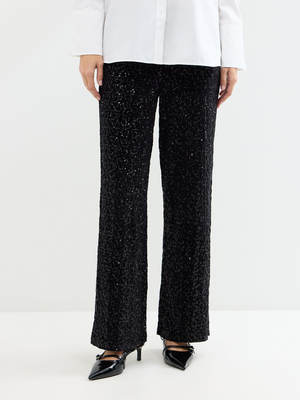 Noxley Sequin Straight Leg Trousers