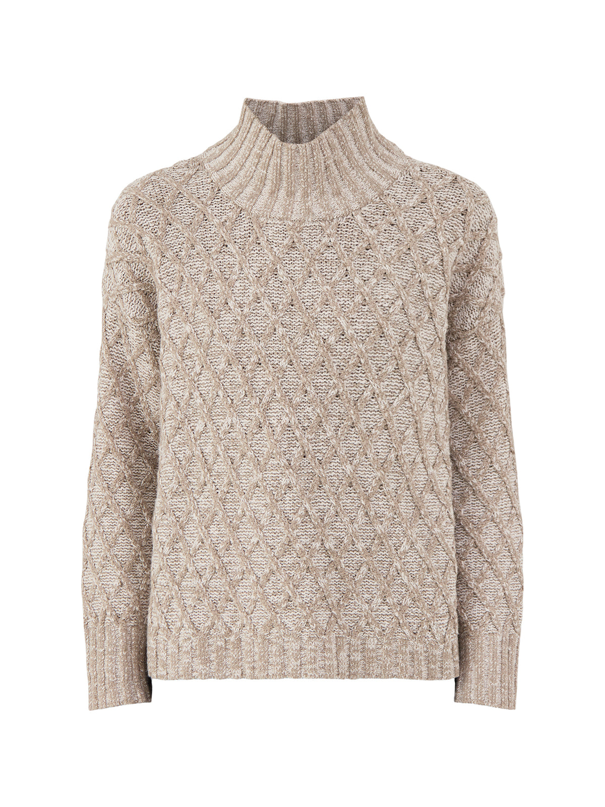 Organic Cotton Blend Turtleneck Sweater