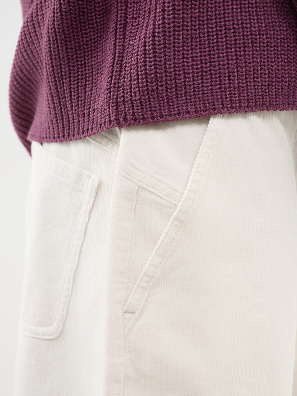 Organic Cotton Ankle Arch Trousers – Plaster