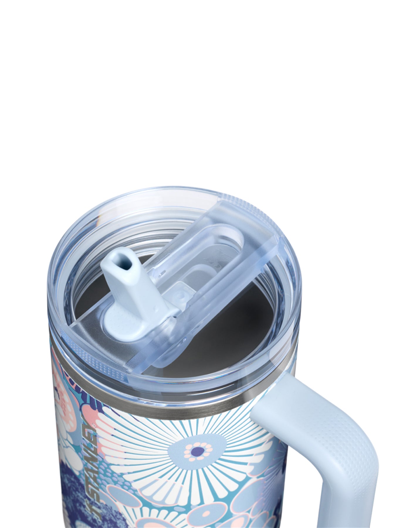 Quencher ProTour Flip Straw Tumbler 1.18L - Blue Dream Wildflower