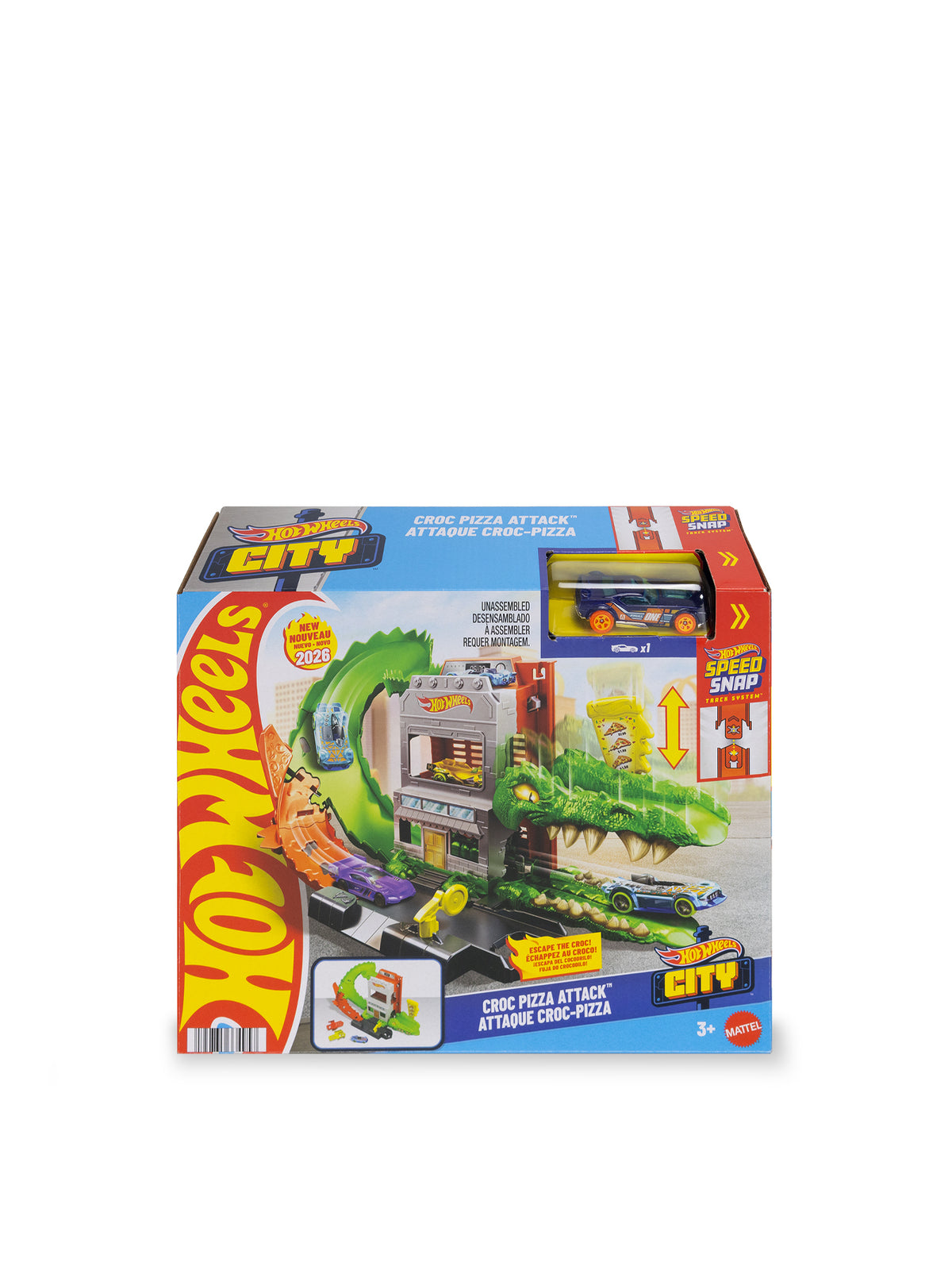 Hot Wheels City Nemesis Crocodile Pizzeria Playset