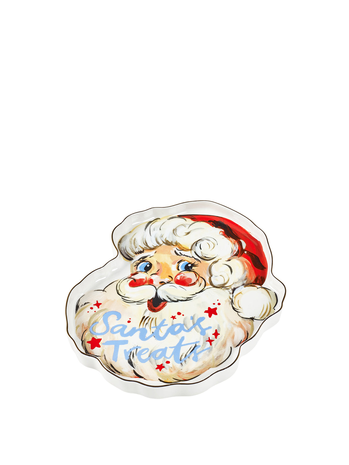 Big Nick Christmas Eve Stoneware Plate - Multi