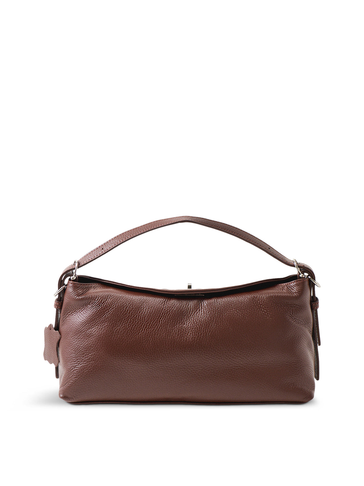 Deborah Leather Shoulder Bag - Brown