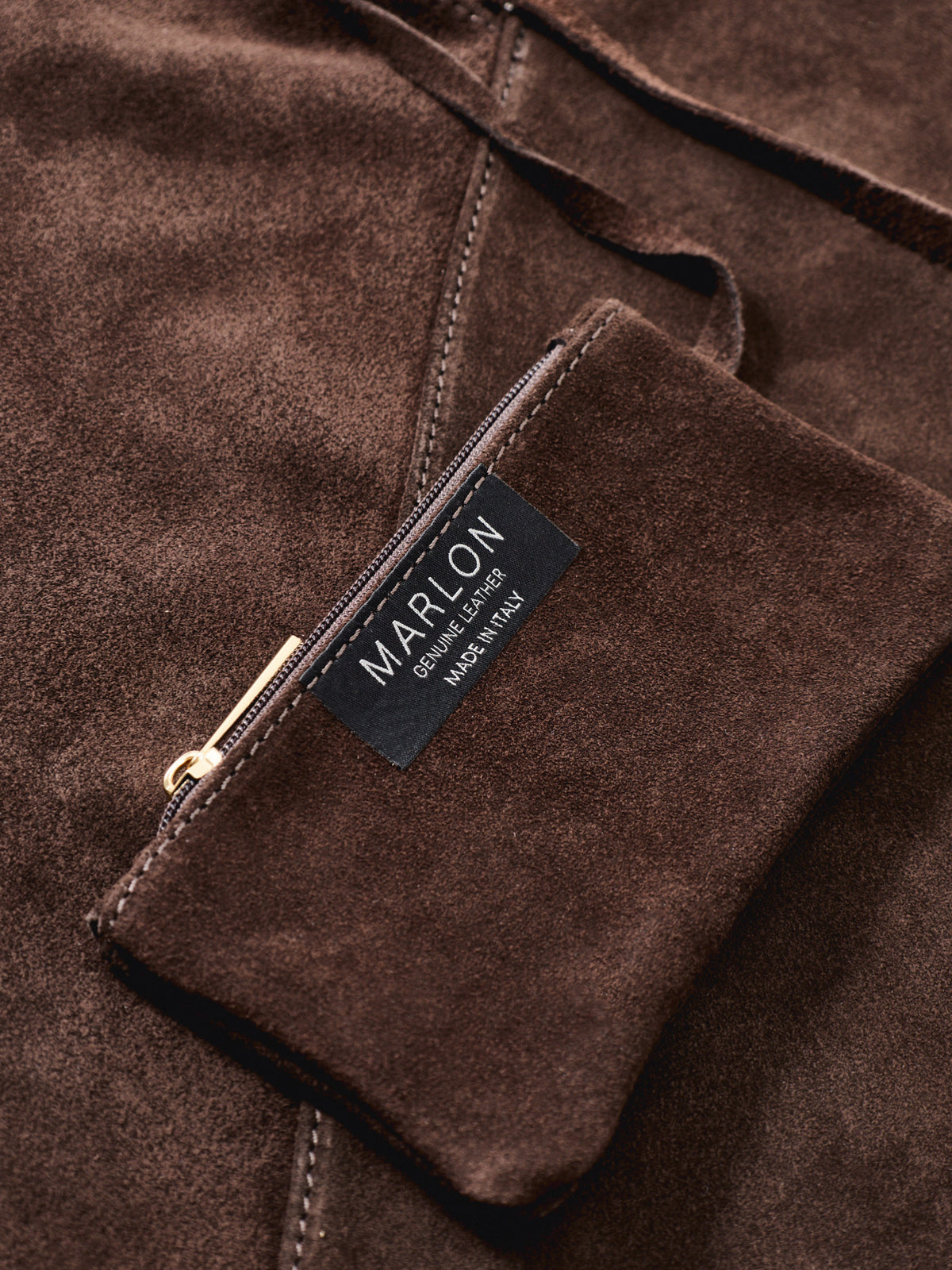Giselle Suede Shoulder Bag - Chocolate Brown