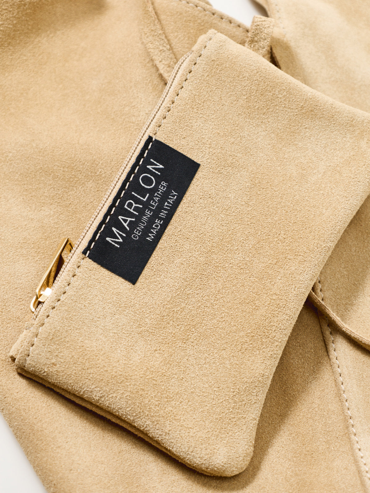 Giselle Suede Shoulder Bag - Caramel