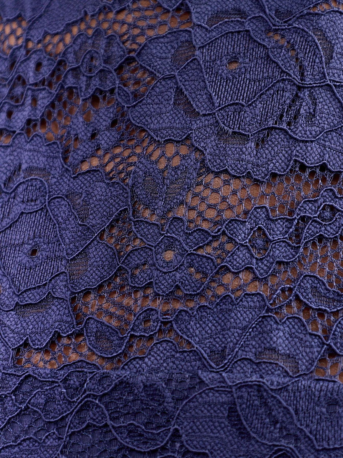 Esalyn Lace High-Neck Maxi Dress Navy
