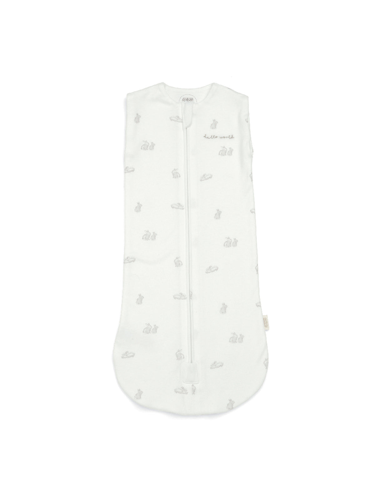 Bamboo Blend Bunny Swaddle 0-3 Months 1.0 Tog - White