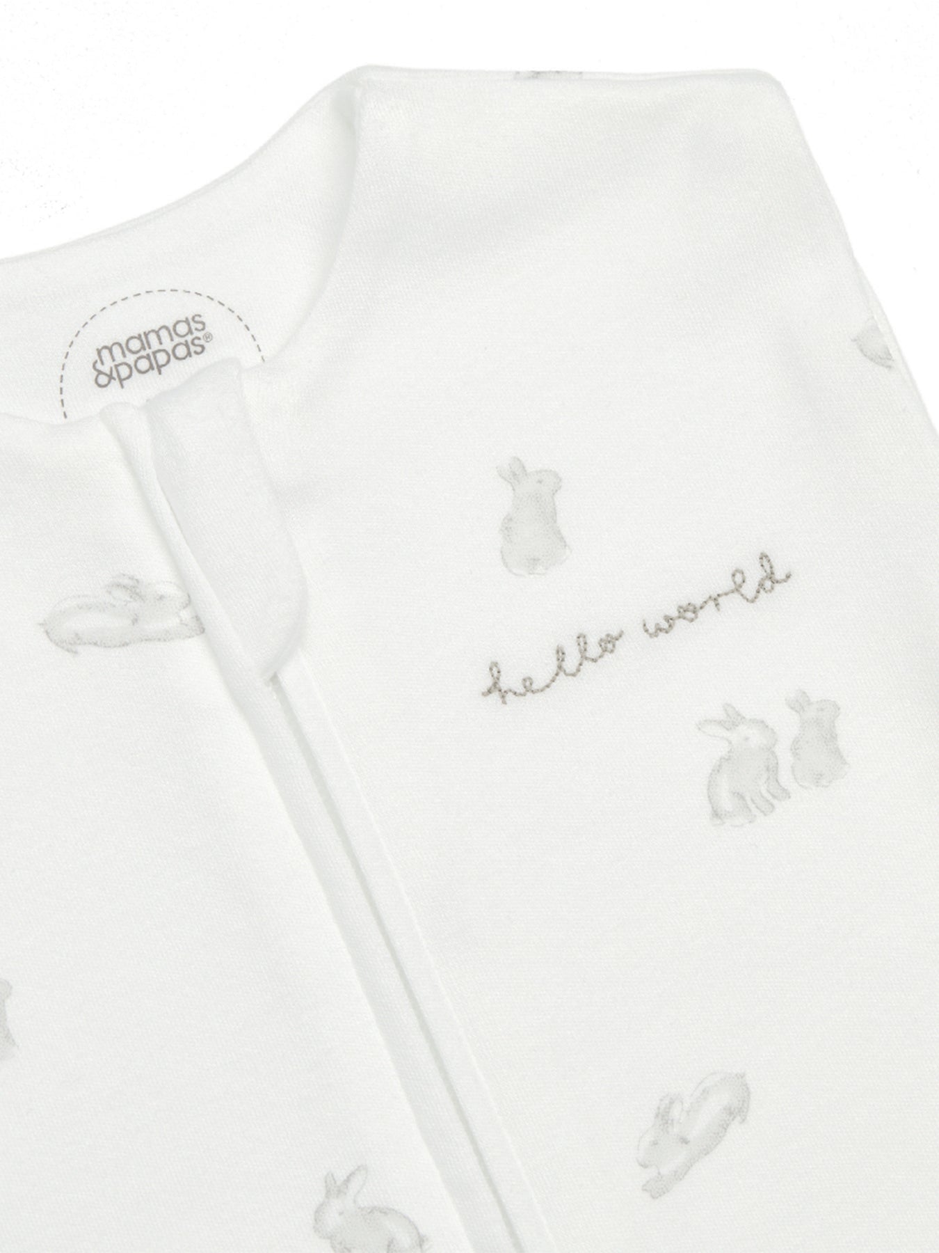 Bamboo Blend Bunny Swaddle 0-3 Months 1.0 Tog - White