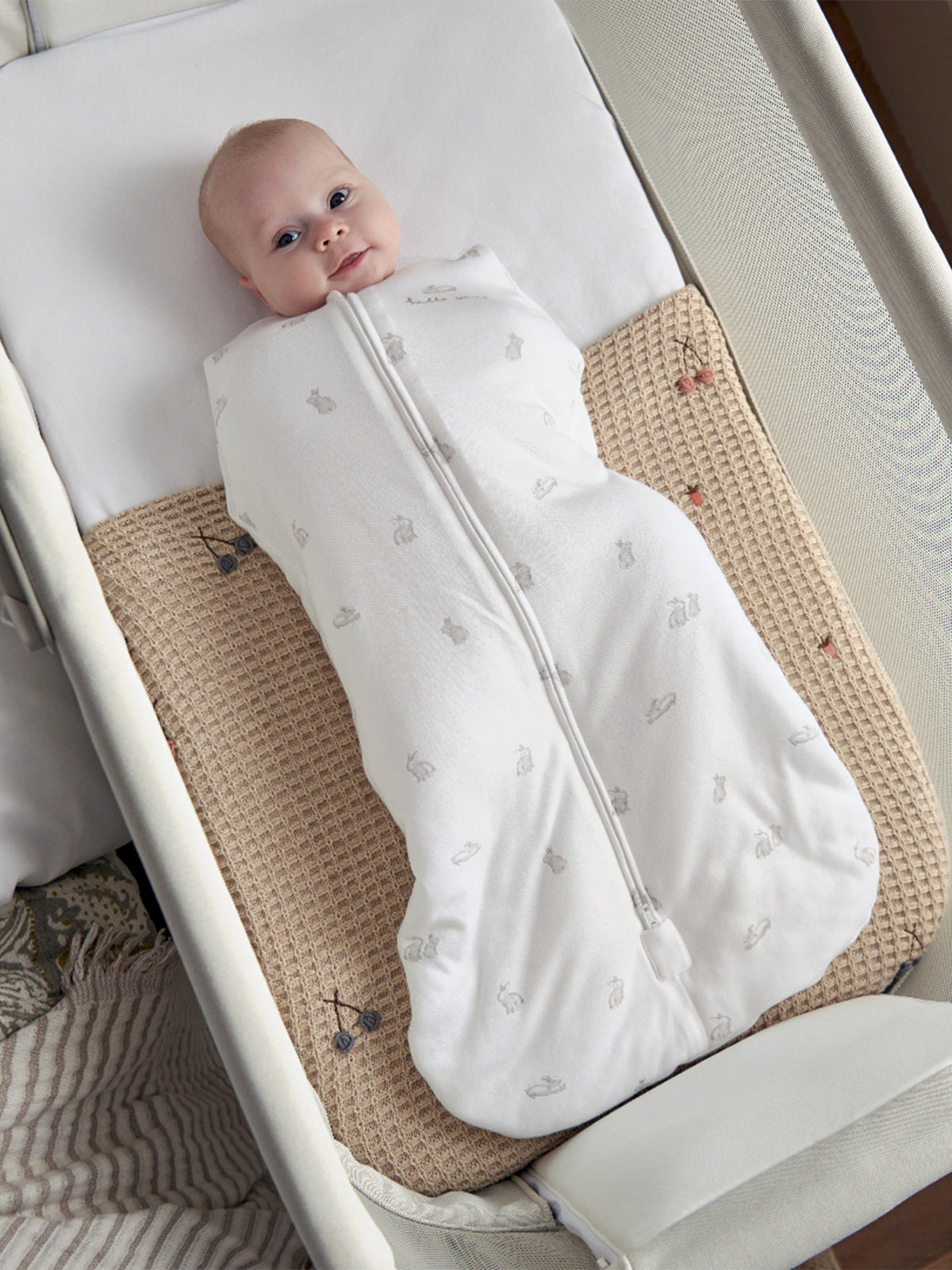 Bunny Swaddle Sleeping Bag 0-3 Months 2.5 Tog