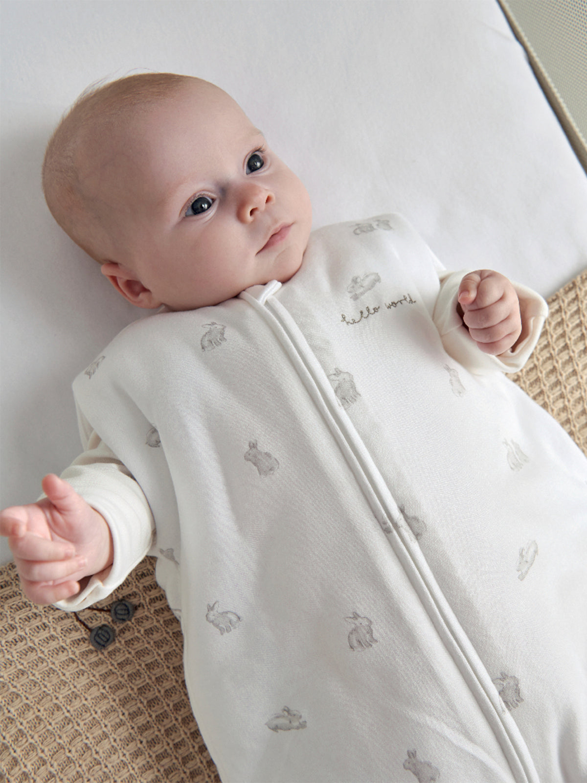 Bunny Swaddle Sleeping Bag 0-3 Months 2.5 Tog
